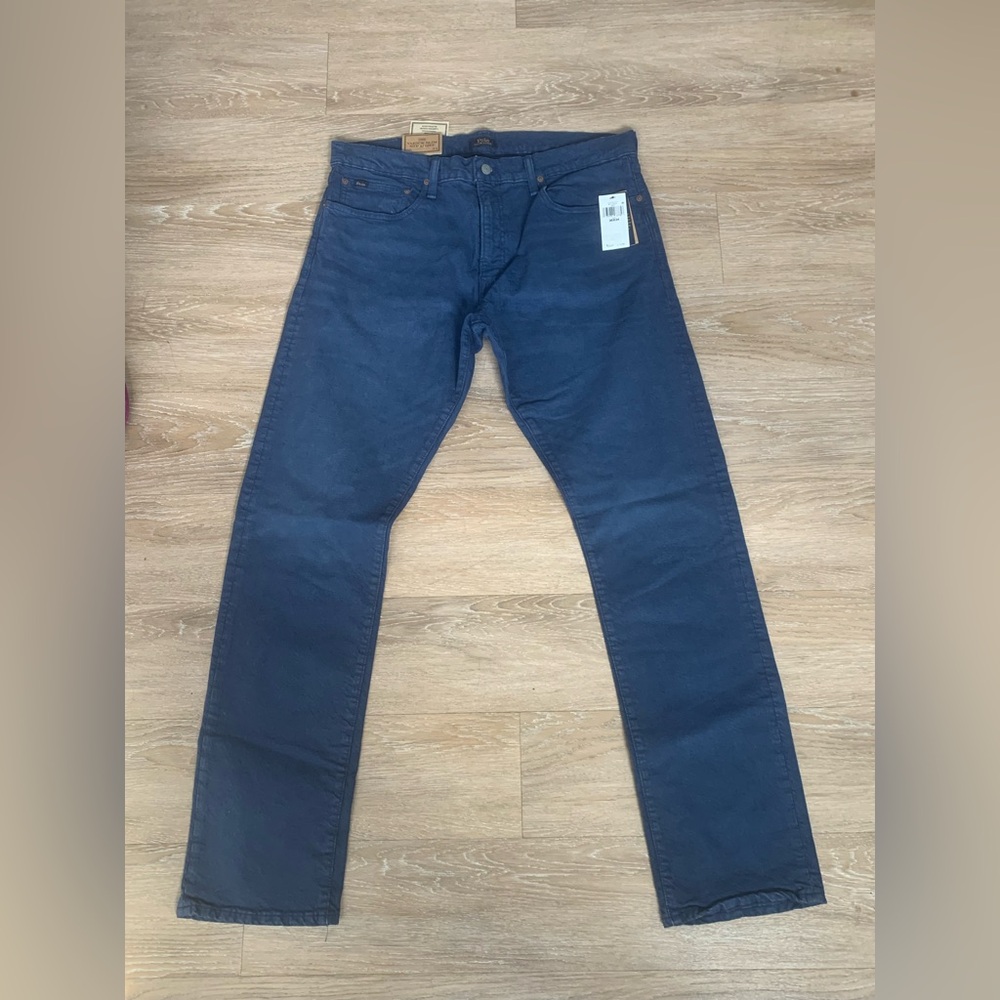 Polo by Ralph Lauren Deep Blue Varick Slim Straight Jeans Size 36 x 34